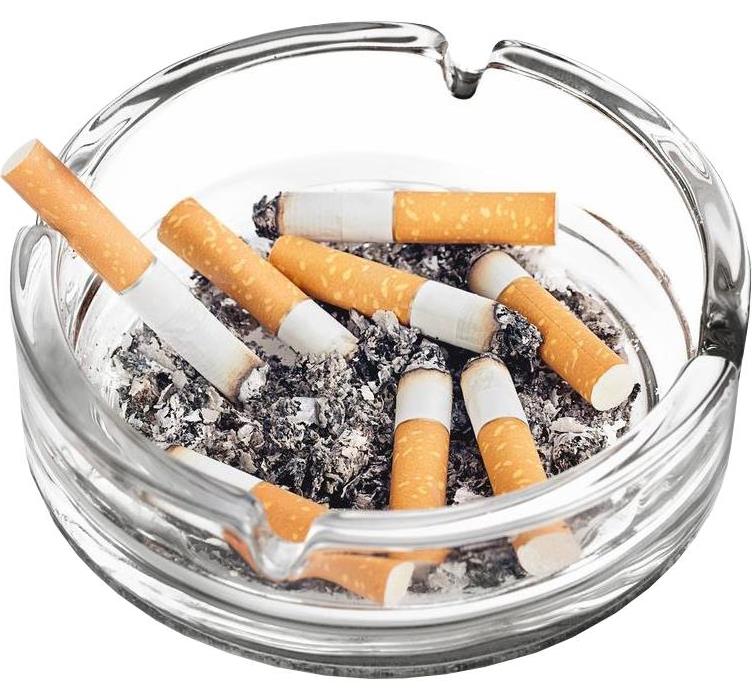 ashtray filled with cigarets