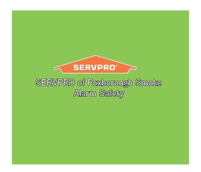 Green background with orange SERVPRO logo and title. 