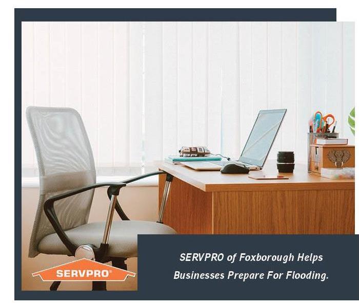 Business office with SERVPRO logo. 